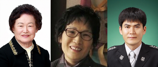 왼쪽부터 김도순 씨, 곽경희 씨, 남기엽 소방위. LG복지재단 제공